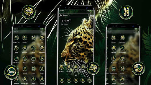 Fractal Leopard Launcher Theme screenshot 4