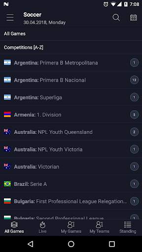 Hotscore - Live Score screenshot 1
