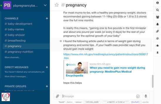 Pregnancy and Baby Chat screenshot 9