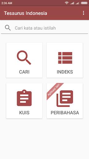 Tesaurus Indonesia 1 تصوير الشاشة