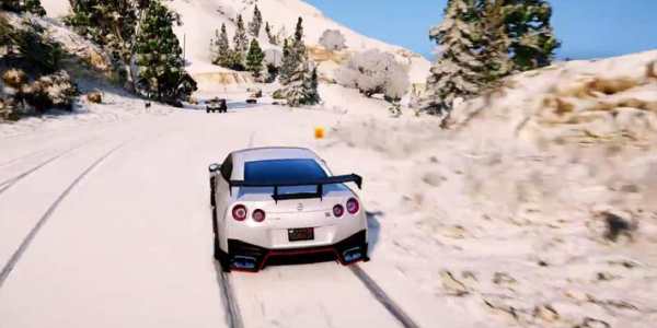 GTR Driving Nissan Winter 3D screenshot 3