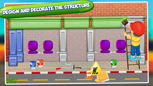 Bus Station Builder: Road Construction Game screenshot 5