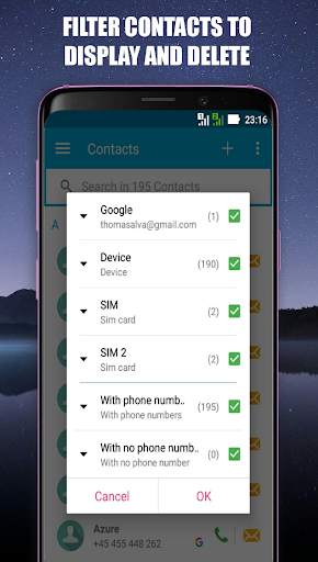 Delete contacts - Multiple contacts remover скриншот 3