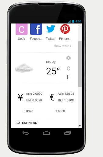 QuickBrowse Fast Light Browser screenshot 3