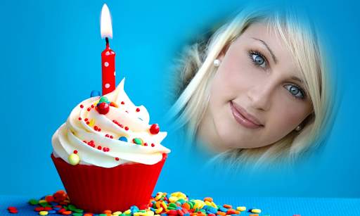 Name Photo on Birthday Cake Photo Editor screenshot 1