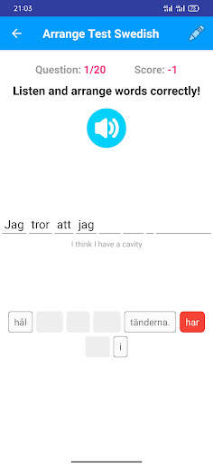 Learn Swedish Offline screenshot 13