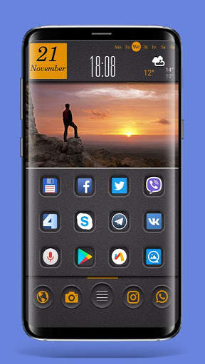 DarkOrange Theme for Total Launcher screenshot 6