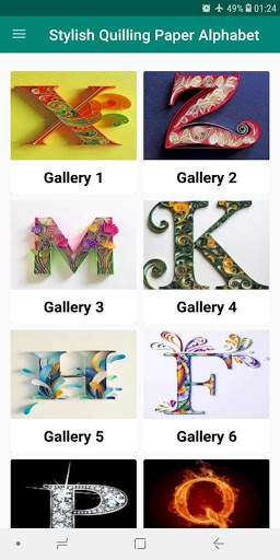 Stylist Quilling Paper Alphabets Design screenshot 1