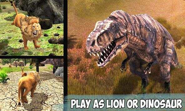 T-Rex Dino & Angry Lion Attack screenshot 5