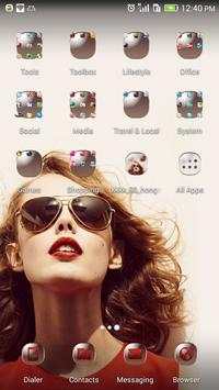 Red lip theme-ABC Launcher screenshot 3