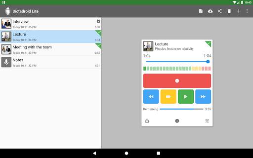 Dictadroid Lite - Voice Recorder screenshot 13