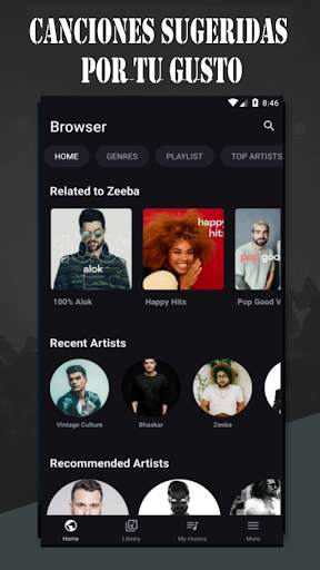 Reproductor de música Fyzer screenshot 2