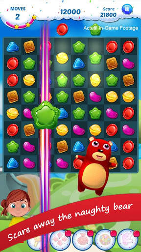 Gummy Candy - Match 3 Game 4 تصوير الشاشة