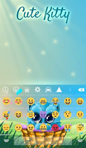 Cute Kitty Keyboard Wallpaper स्क्रीनशॉट 4