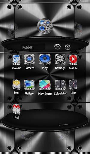 Next Launcher Theme Metalworks screenshot 6