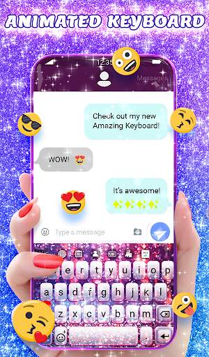 Crazy Glitter Wallpaper Theme screenshot 2
