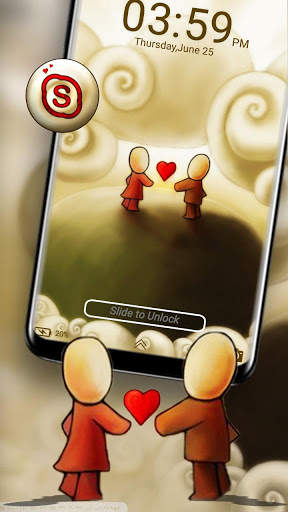 Cute Love Launcher Theme screenshot 4