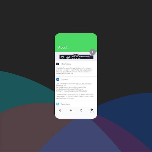 TouchBar for Android скриншот 8