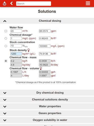 Plutocalc Water and Wastewater screenshot 14