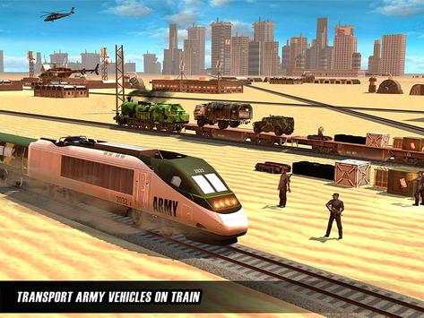 US Army Train Driving Offroad Transporter screenshot 9