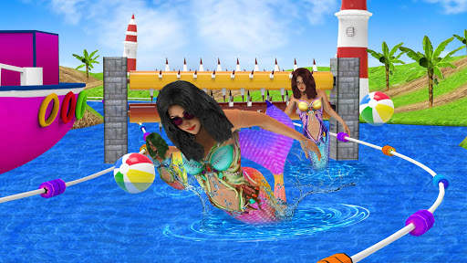 Mermaid Race 2020: Real Mermaid Simulator Games 3d screenshot 3