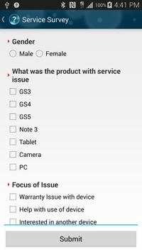 Samsung Mobile Survey screenshot 2