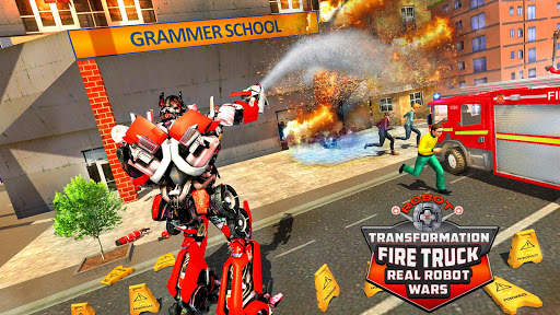 Robot Transformation Fire Truck: Real Robot Wars screenshot 14