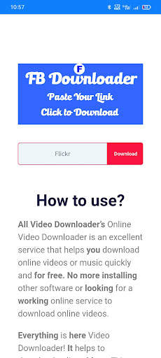 Fast video Downloader for Facebook - 2021 screenshot 2