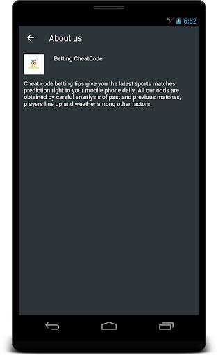 Betting Cheat Code screenshot 3