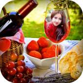 Wine Glass Photo Frames 1.8