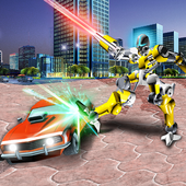 戦士ロボット＆車のクラッシュ icon