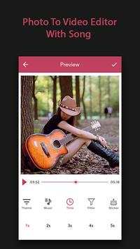 Photo To Video Editor With Song screenshot 2
