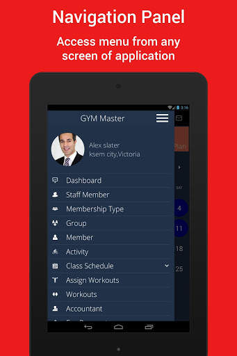 Gym Master Android Application screenshot 9