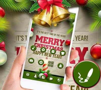 Merry Christmas Golden Bell Theme screenshot 3