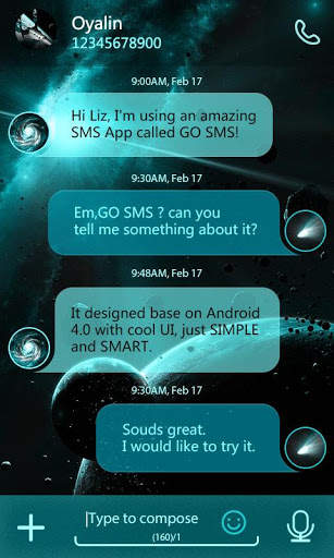 GO SMS PRO OUTER THEME EX screenshot 3