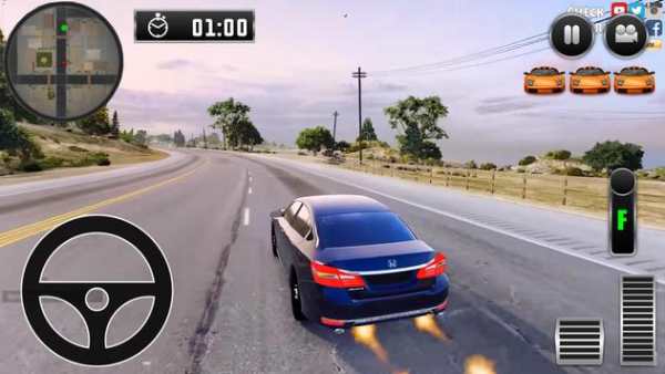 City Driving Honda Car Simulator screenshot 1