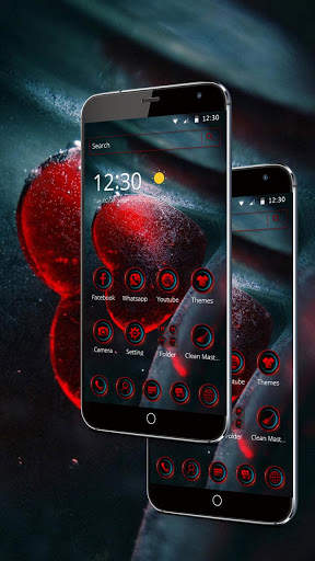 Snow Ice Love Heart Theme screenshot 2