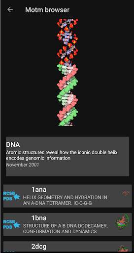 Molecule of the Month Browser screenshot 2