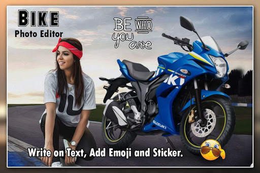 Bike Photo Frame : Cut Paste Editor screenshot 4