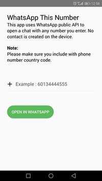 WhatsApp This Number screenshot 1