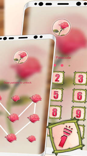 Rose Watercolor Launcher Theme screenshot 5
