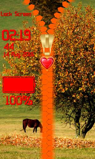 Horses Zipper Lock Screen screenshot 8
