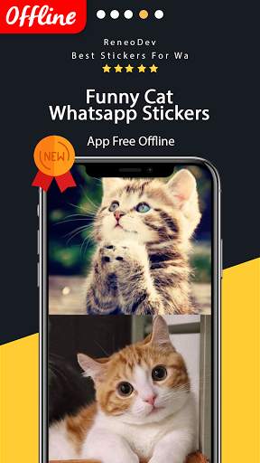 WAStickerapps Funny Cat screenshot 1