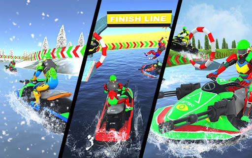 Jet Ski Boat Racing: Robot Shooting Water Race screenshot 13