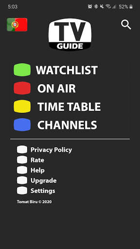 Portugal TV Guide 2 تصوير الشاشة