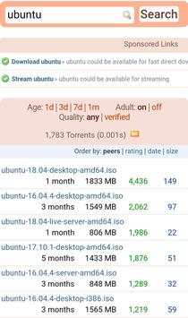 Torrent Search Engine screenshot 4