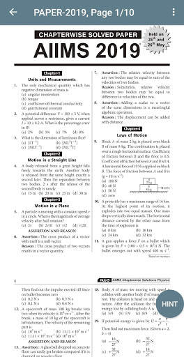 PHYSICS - AIIMS PAST YEAR PAPER SOLUTION 4 تصوير الشاشة