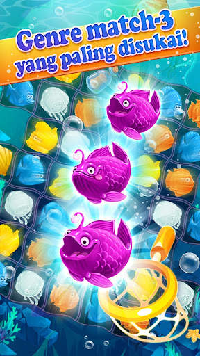 Mermaid - puzzle match-3 harta screenshot 8