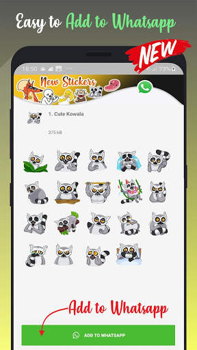 New Stickers - WAStickerApps for Whatsapp screenshot 2