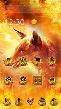 Fire Ice Wolf 3D Theme screenshot 7